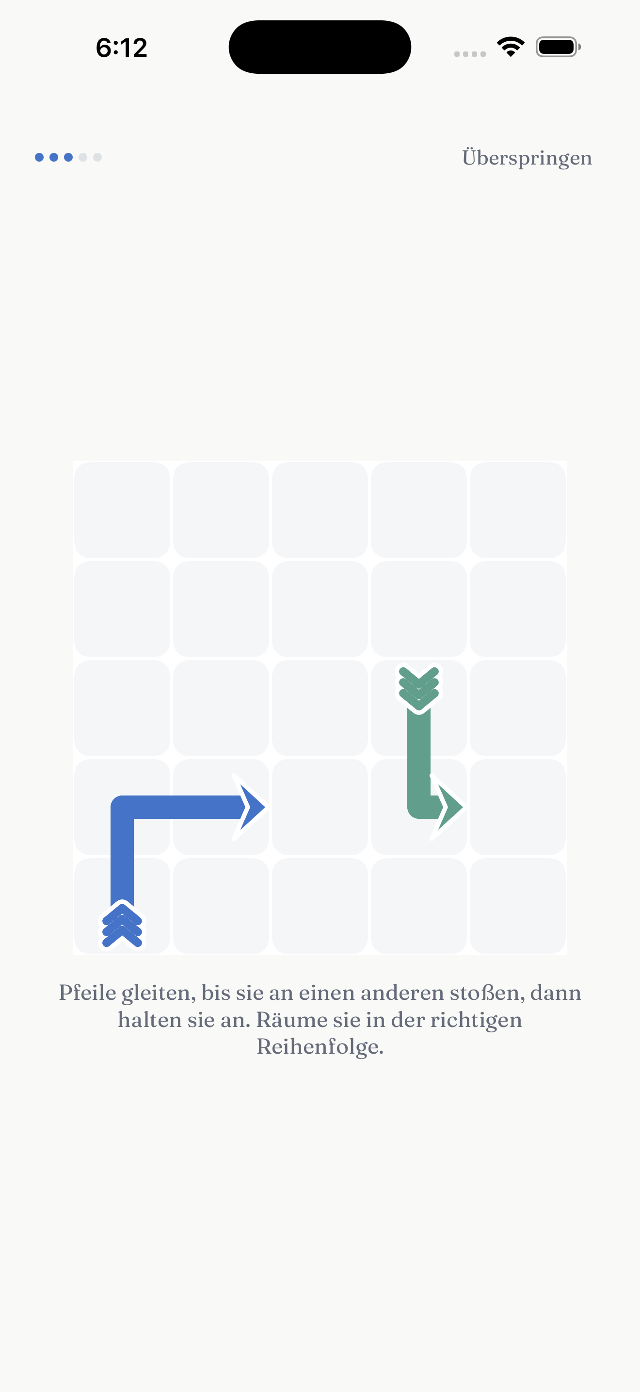 Learning the slide-and-rest mechanic