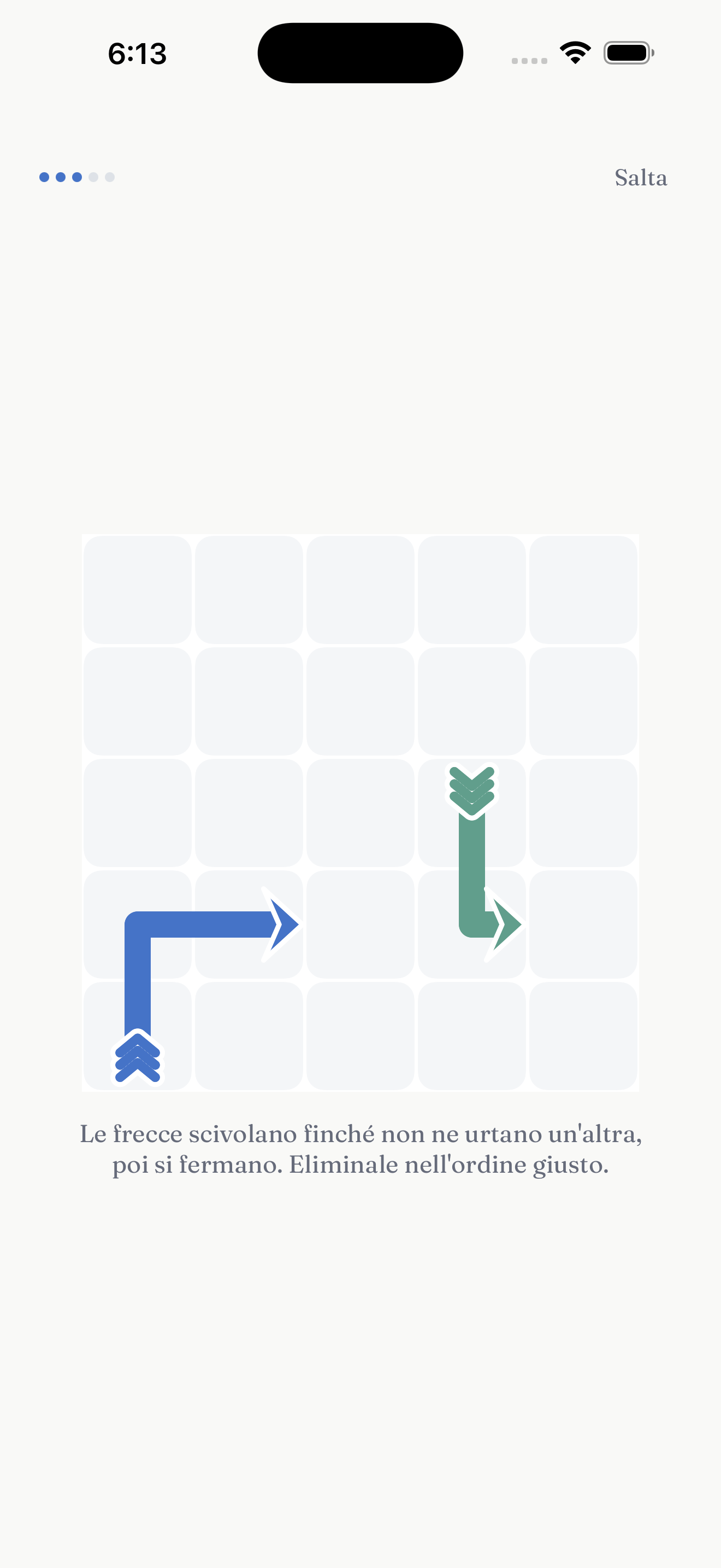 Learning the slide-and-rest mechanic