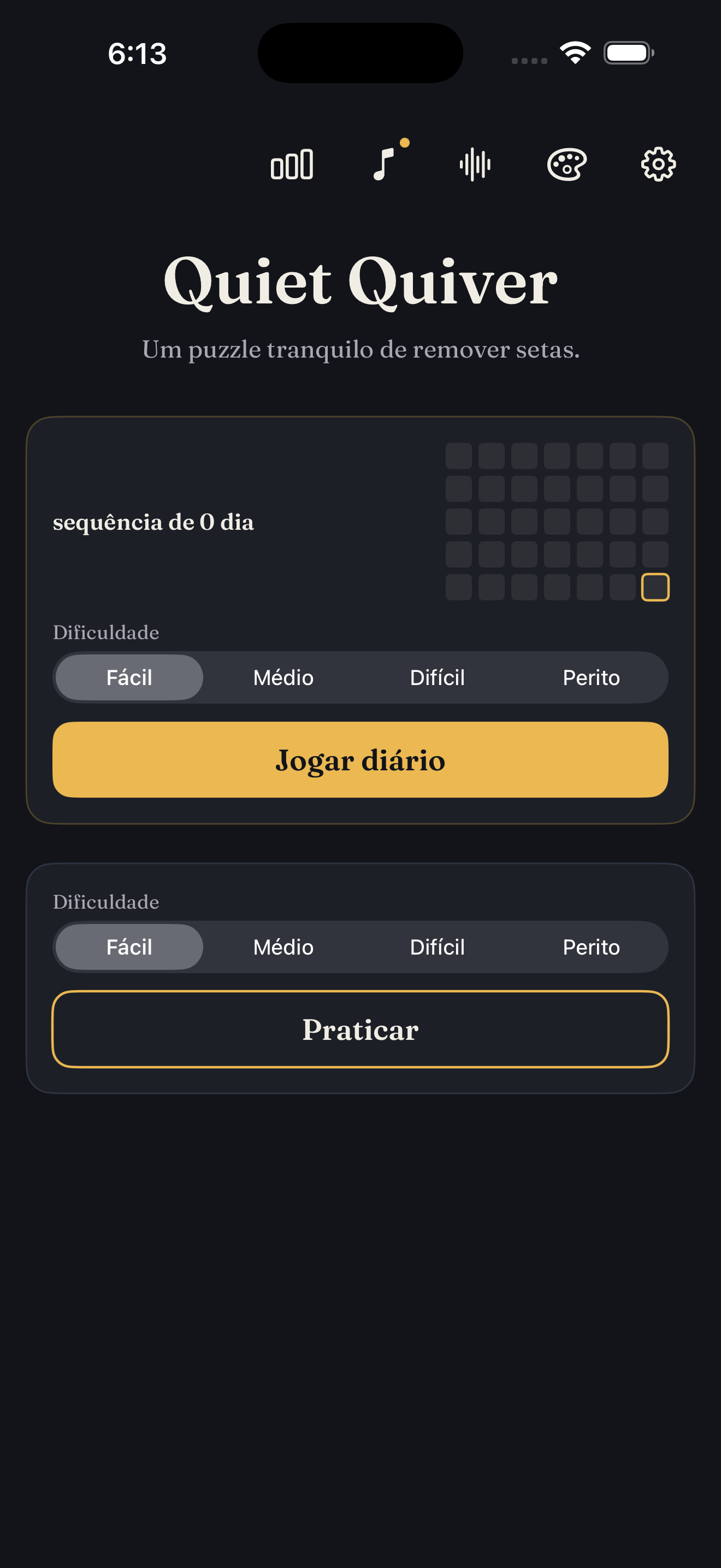 Home screen