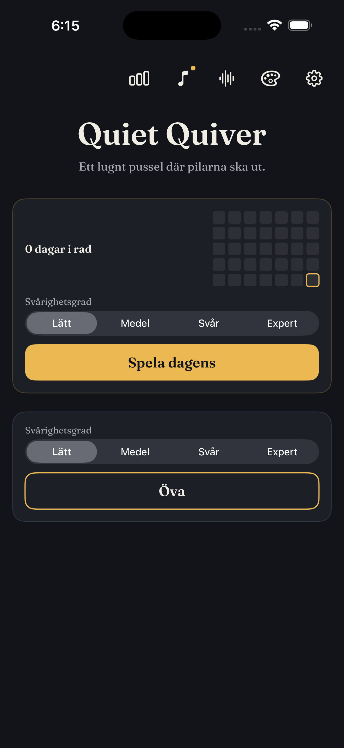 Home screen